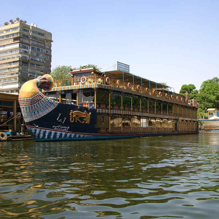 Golden Pharaoh self-propelled floating restaurant on the Nile, Cairo
